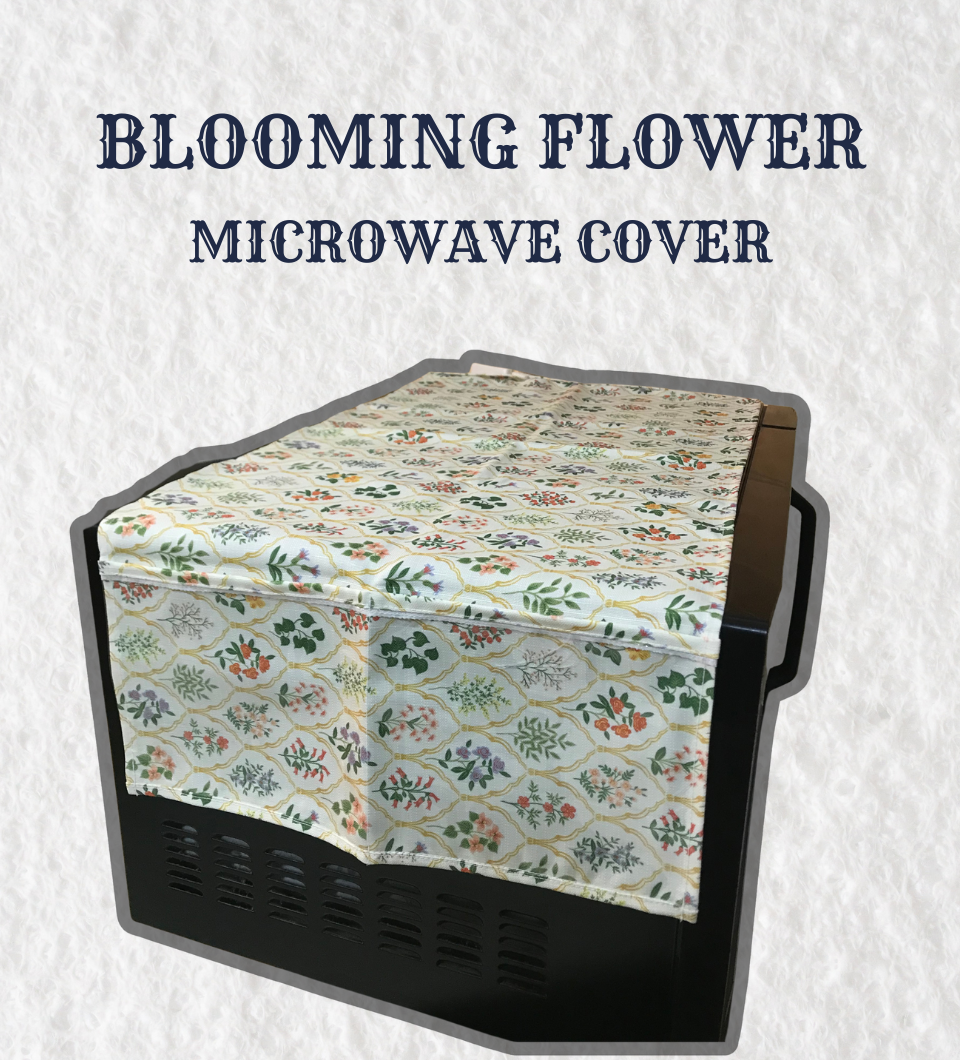 Printed Microwave Oven Cover with Utility Pockets