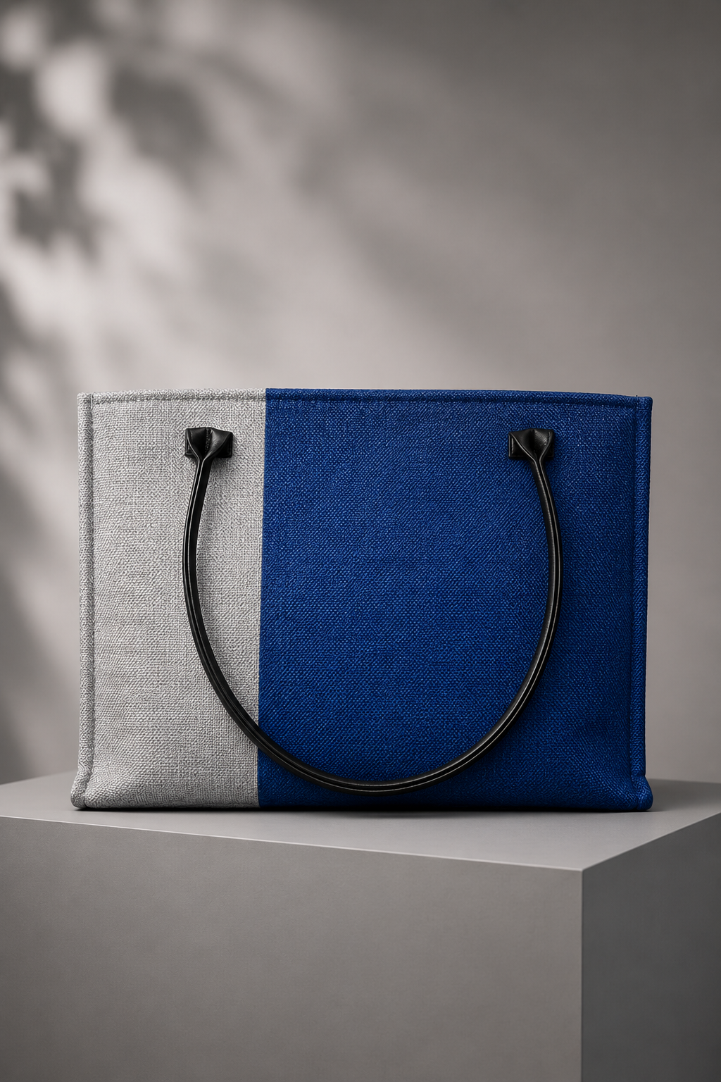 Everyday Classic Tote – Blue & Grey