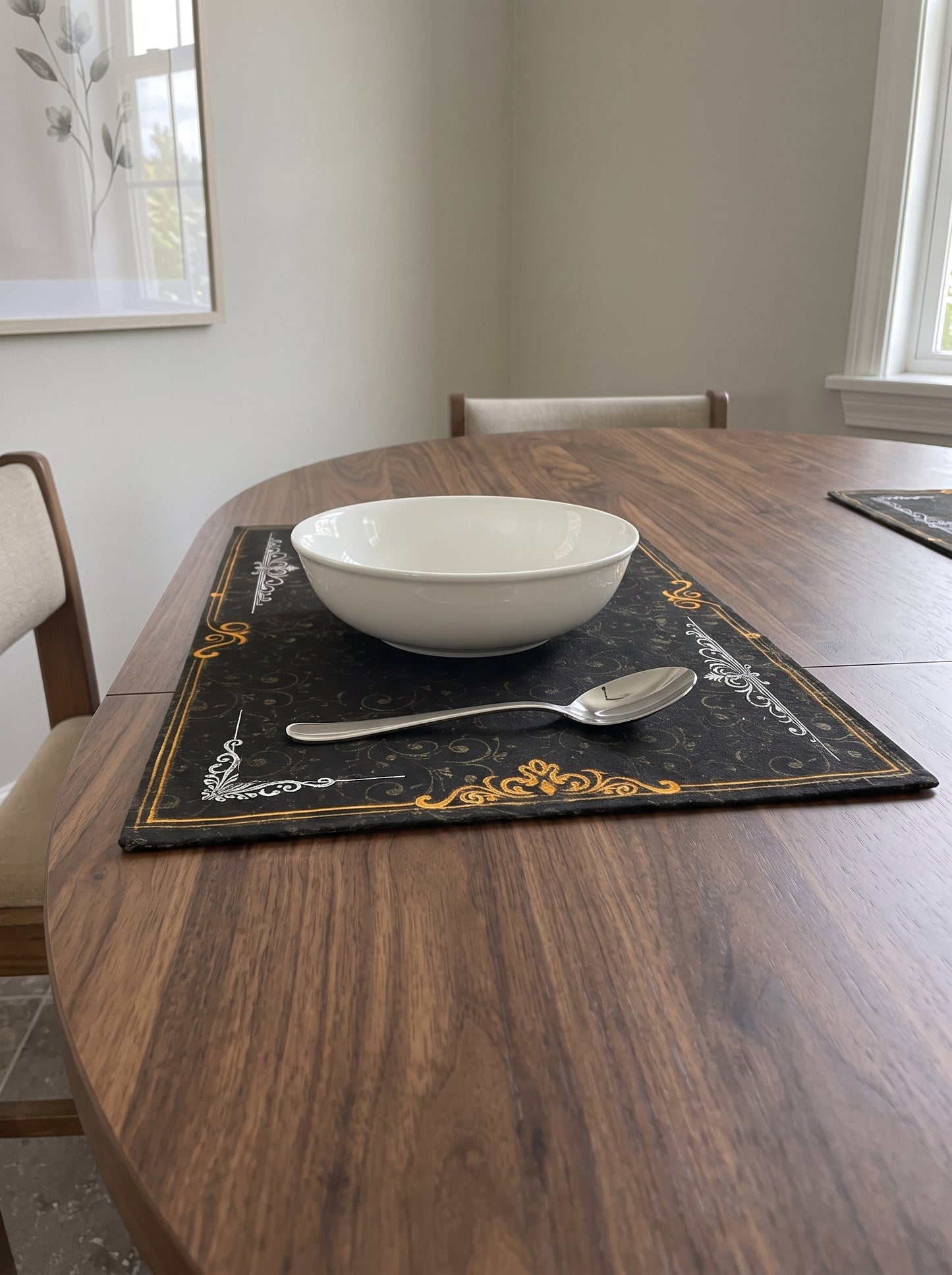 Emerald & Gold - Canvas Table Mat