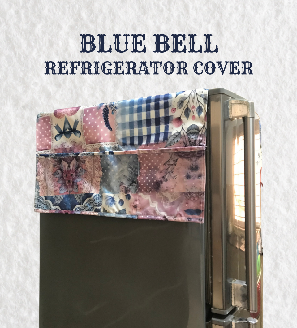 Printed Refrigerator Cover with Storage Pockets