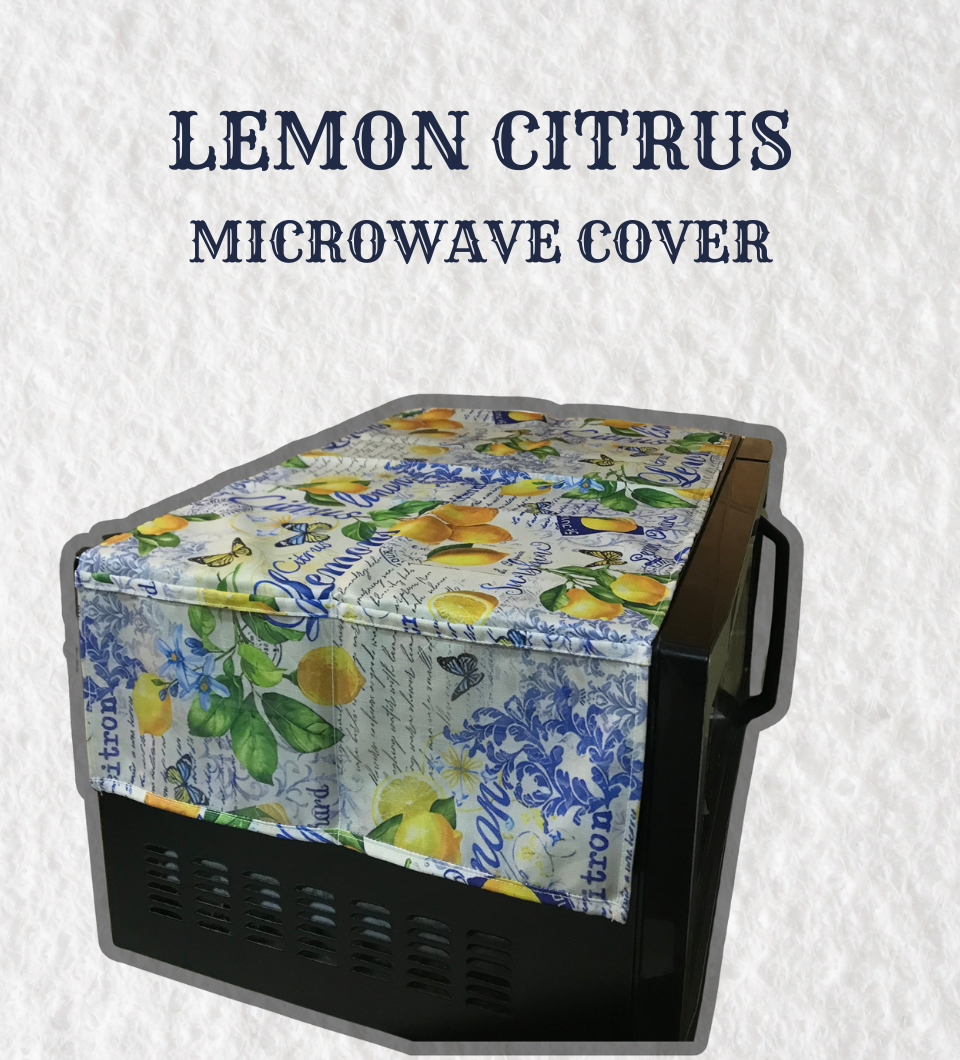 Printed Microwave Oven Cover with Utility Pockets