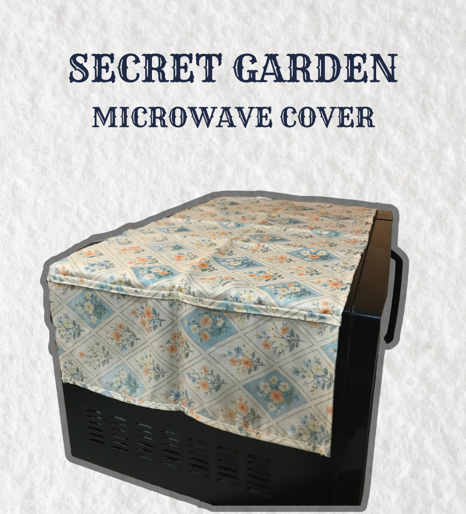 Printed Microwave Oven Cover with Utility Pockets