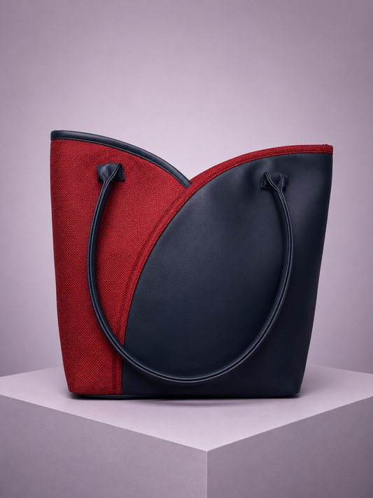 Monarch Red-Blue Criss-Cross Bag