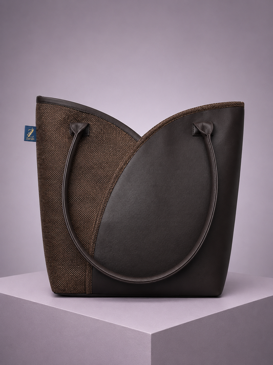 Monarch Brown-Brown Criss-Cross Bag