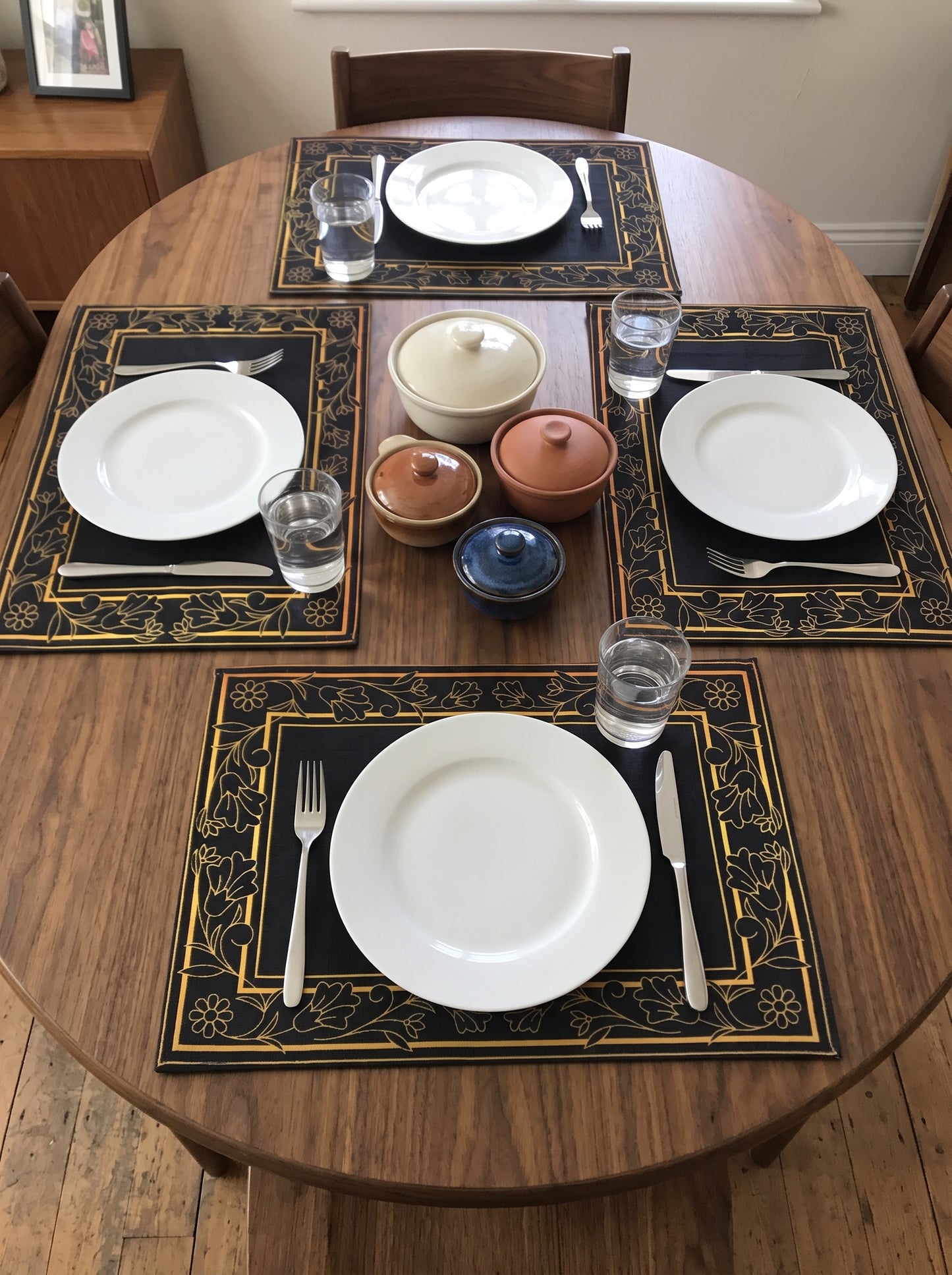 Golden Botanical - Canvas Table Mat