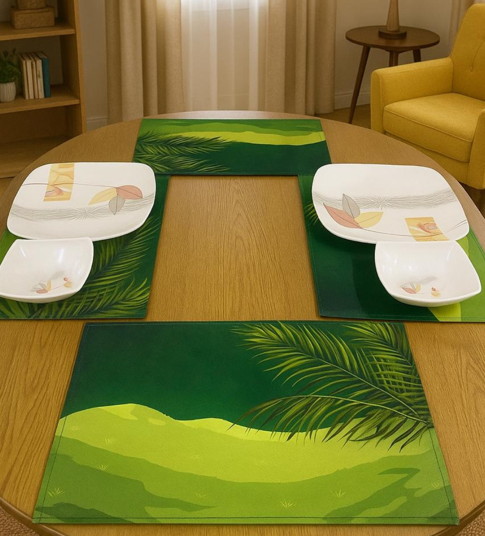 Tropical Green – Canvas Table Mat