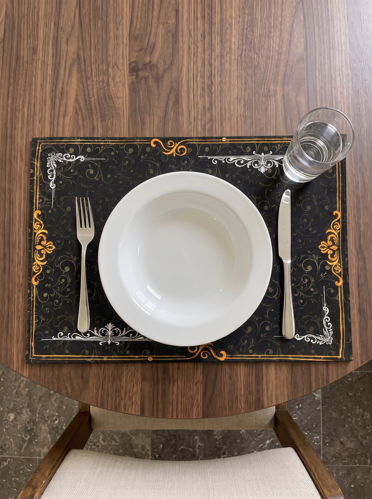 Emerald & Gold - Canvas Table Mat