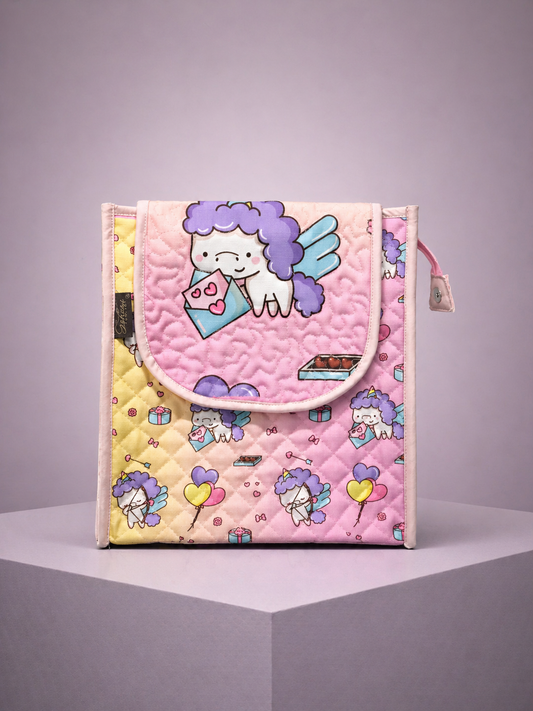 Cute Pink Fantasy Unicorn Girl Flap Bag