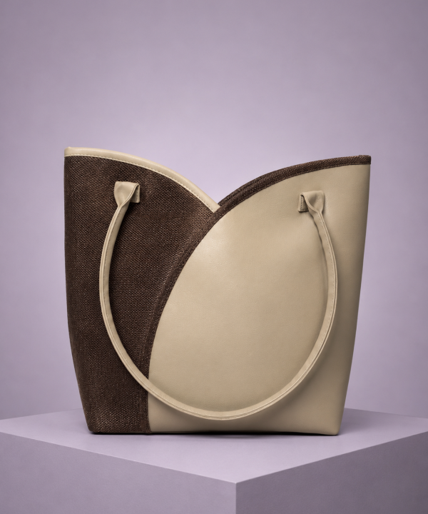 Monarch Beige-Brown Criss-Cross Bag