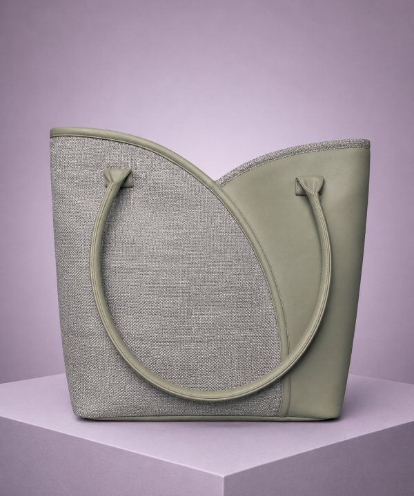 Monarch Sage-Grey Criss-Cross Bag
