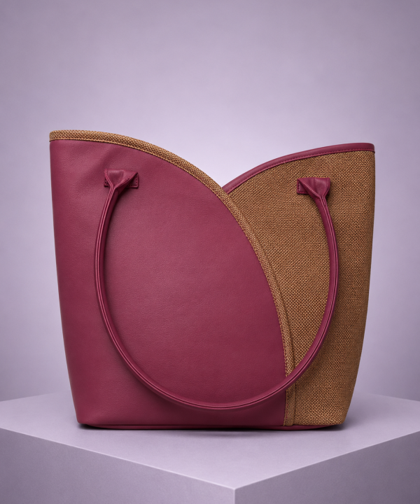 Monarch Mahroon-Brown Criss-Cross Bag