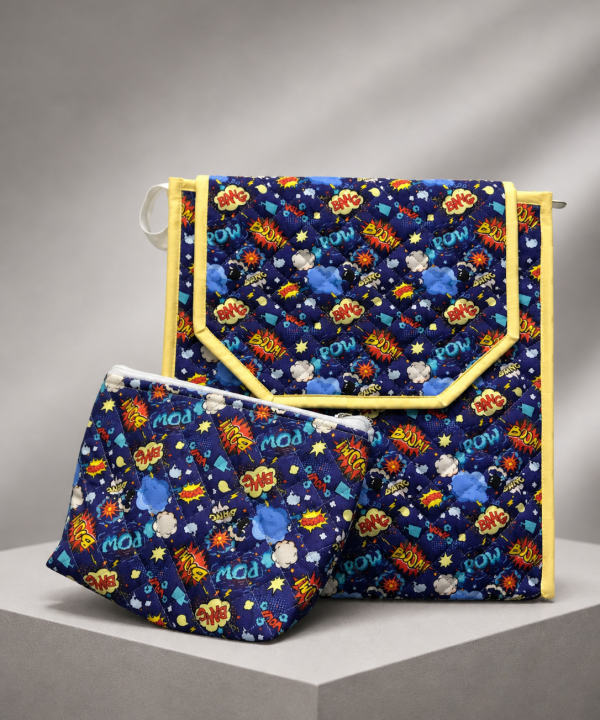 Comic Blast Kids Backpack & Zipper Pouch